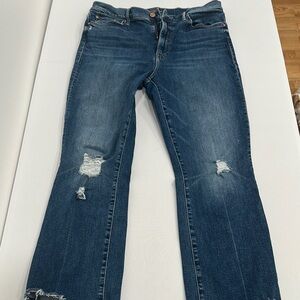 MOTHER The Insider Crop Step Chew Jeans